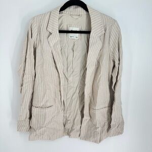 Abercrombie and Fitch Pinstripe Long Sleeve Blazer